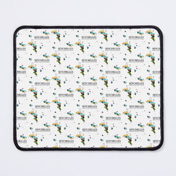 Item preview, Seychelles Map Art - Romantic Islands & Giant Tortoises Design designed and sold by AbulailArt.