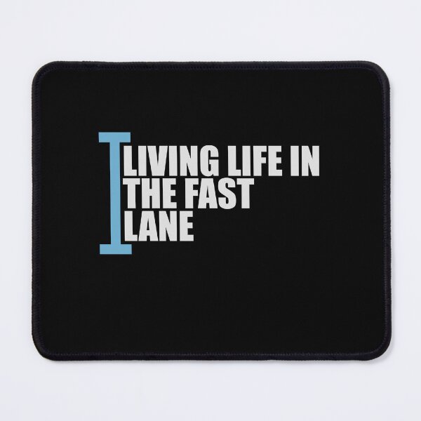 Item preview, Life In The Fast Lane Funny Swimmer Swimming Quote designed and sold by shirt-o-mat.