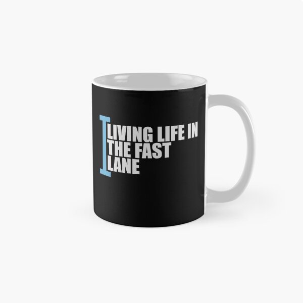 Item preview, Life In The Fast Lane Funny Swimmer Swimming Quote designed and sold by shirt-o-mat.