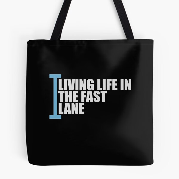 Item preview, Life In The Fast Lane Funny Swimmer Swimming Quote designed and sold by shirt-o-mat.