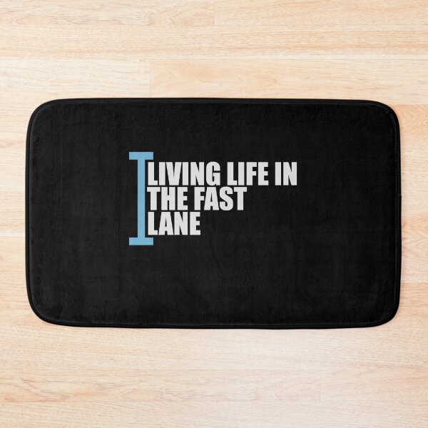 Item preview, Life In The Fast Lane Funny Swimmer Swimming Quote designed and sold by shirt-o-mat.