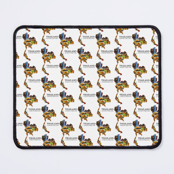 Item preview, Thailand Map Art - Authentic Street Food & Culinary Culture designed and sold by AbulailArt.