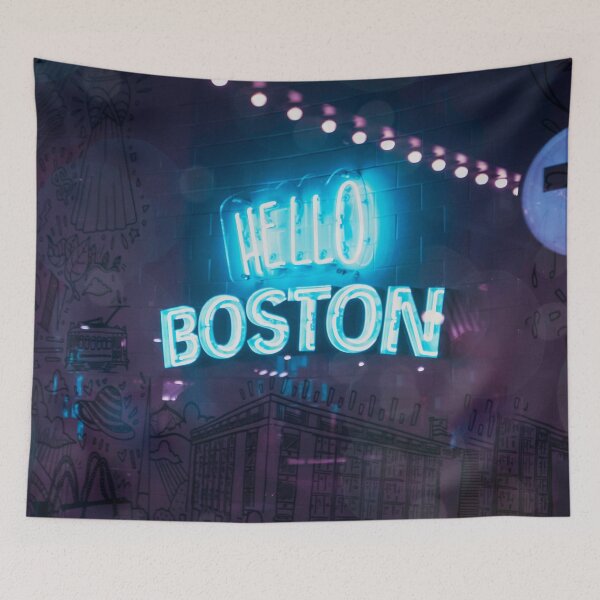 Item preview, Boston Neon Sign Night Window Display designed and sold by MDCCo.