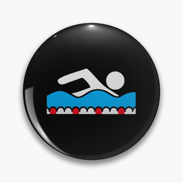 Item preview, Swimmer Pictogram Freestyle Wave Pool Sport Aquatic designed and sold by shirt-o-mat.