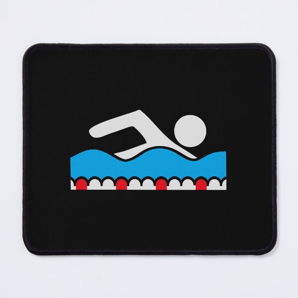 Item preview, Swimmer Pictogram Freestyle Wave Pool Sport Aquatic designed and sold by shirt-o-mat.