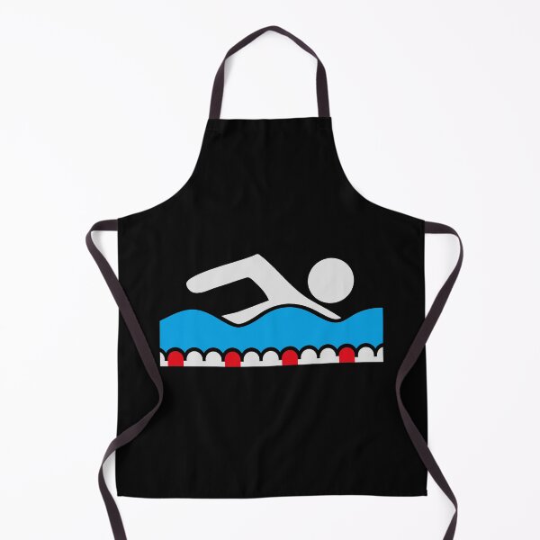 Item preview, Swimmer Pictogram Freestyle Wave Pool Sport Aquatic designed and sold by shirt-o-mat.