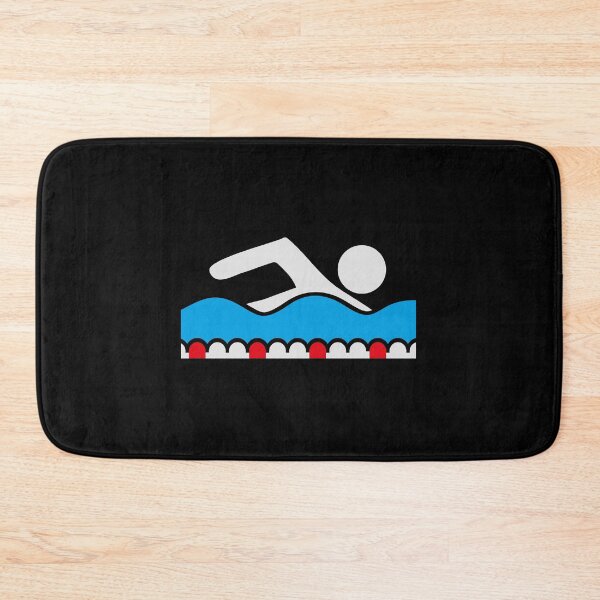 Item preview, Swimmer Pictogram Freestyle Wave Pool Sport Aquatic designed and sold by shirt-o-mat.
