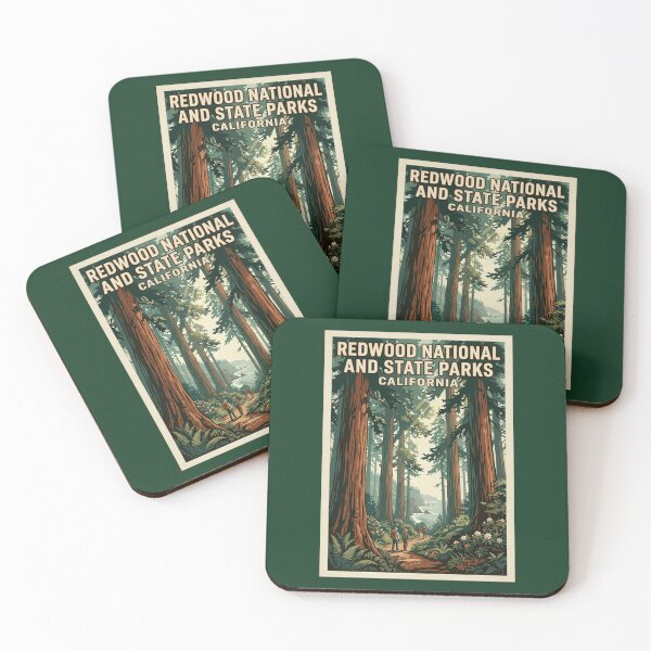 Item preview, Redwood National Park - California designed and sold by GoodOldVintage.