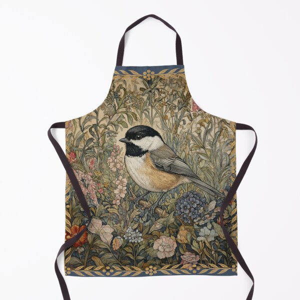 Item preview, Whimsical Chickadee Arts and Crafts Floral designed and sold by AntiqueImages.