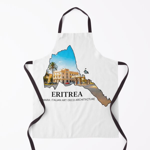 Item preview, Eritrea Map Art - Asmara Italian Art Deco Architecture designed and sold by AbulailArt.