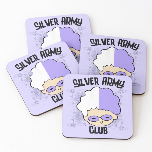 Item preview, BTS - Silver ARMY club (with flower hairclip) designed and sold by ARMYPLUGCO.