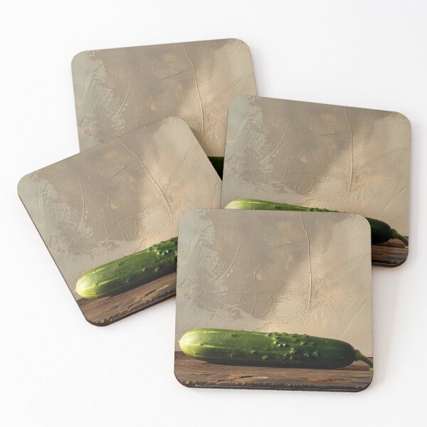 Item preview, Rustic Cucumber Still Life Kitchen Wall Art Natural Food Photography designed and sold by NarjaShop.