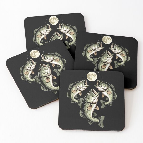Item preview, Three Bass Jump Under Moon designed and sold by jkrphoto.