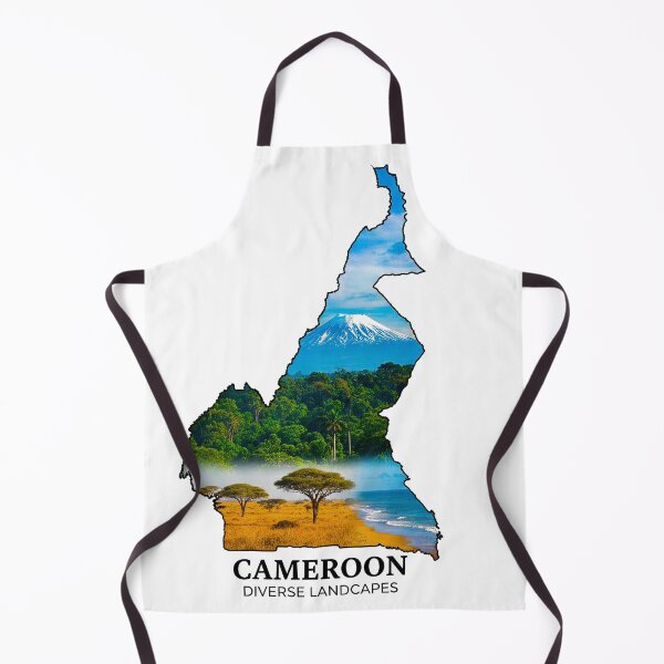 Item preview, Cameroon Map Art - Diverse Landscapes & Mount Cameroon Design designed and sold by AbulailArt.