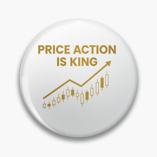 Item preview, Price Action is King – Trading Quote Design for Stock Market Traders & Investors designed and sold by WealthSmith.