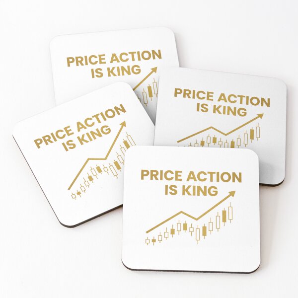 Item preview, Price Action is King – Trading Quote Design for Stock Market Traders & Investors designed and sold by WealthSmith.