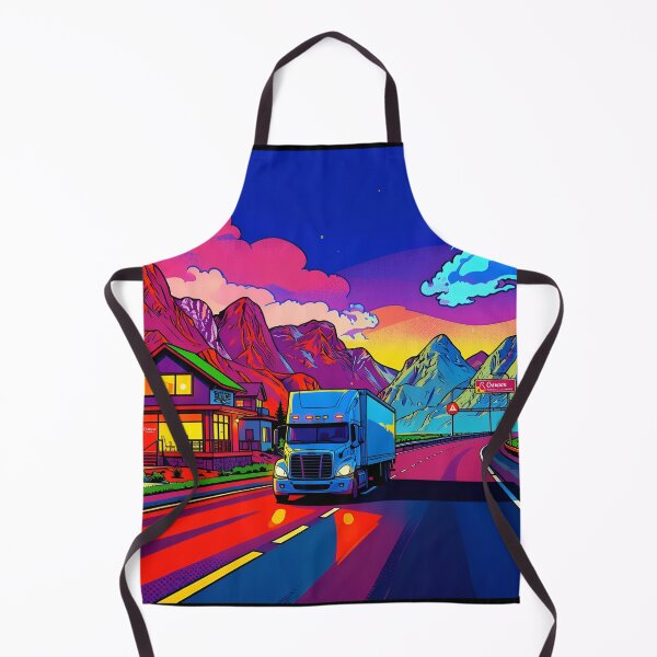 Item preview, Vibrant semi truck designed and sold by Daniela`s shop.