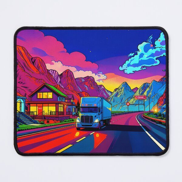 Item preview, Vibrant semi truck designed and sold by Daniela`s shop.
