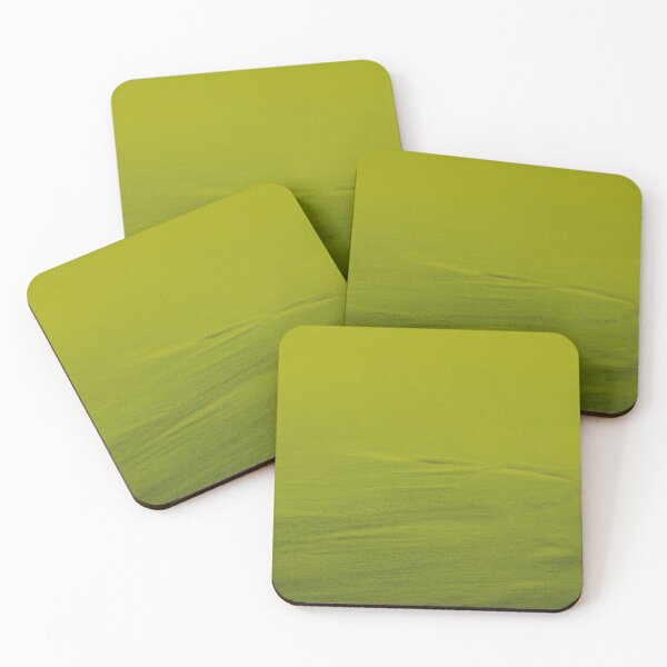 Item preview, Minimalist Lime Green Sand Dunes | Solid Chartreuse Desert Texture Art designed and sold by Midnight Veil Designs.
