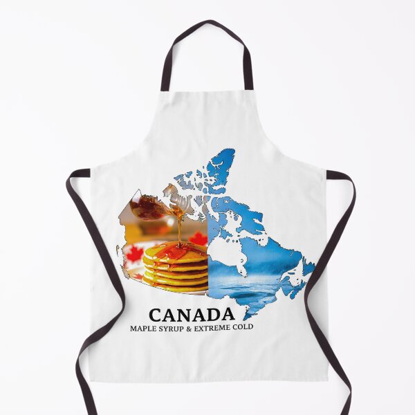 Item preview, Canada Map Art - Maple Syrup & Extreme Cold Design designed and sold by AbulailArt.