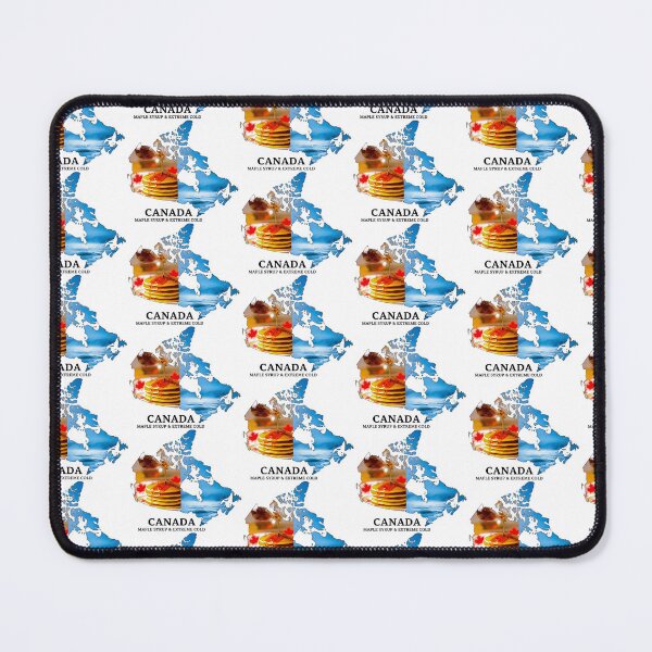 Item preview, Canada Map Art - Maple Syrup & Extreme Cold Design designed and sold by AbulailArt.