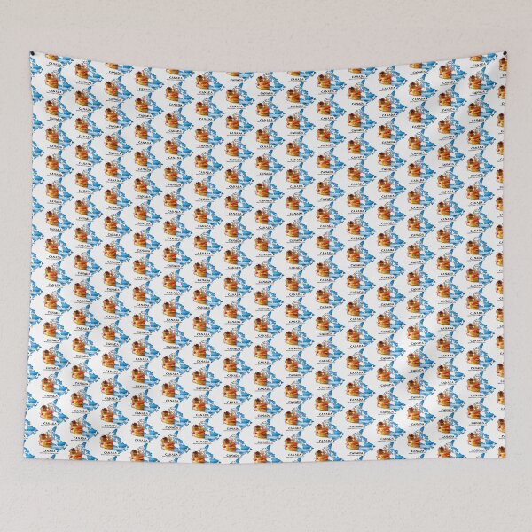 Item preview, Canada Map Art - Maple Syrup & Extreme Cold Design designed and sold by AbulailArt.