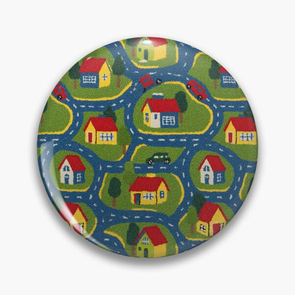Item preview, Blue Winding Paths Green Village Pattern designed and sold by Piotrek0001.