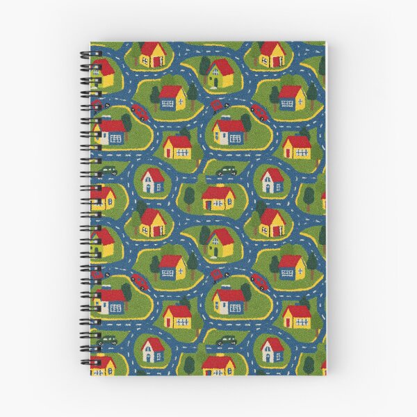 Item preview, Blue Winding Paths Green Village Pattern designed and sold by Piotrek0001.