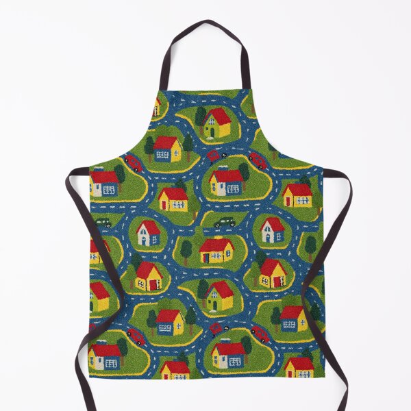 Item preview, Blue Winding Paths Green Village Pattern designed and sold by Piotrek0001.