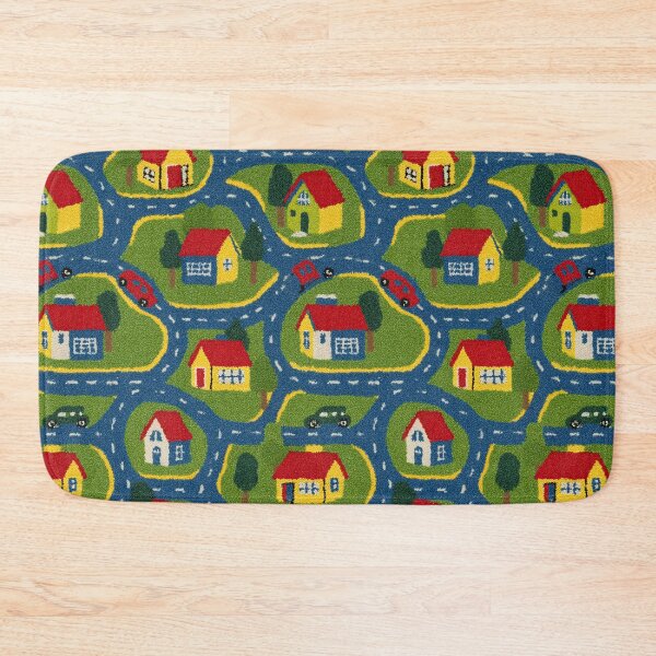 Item preview, Blue Winding Paths Green Village Pattern designed and sold by Piotrek0001.