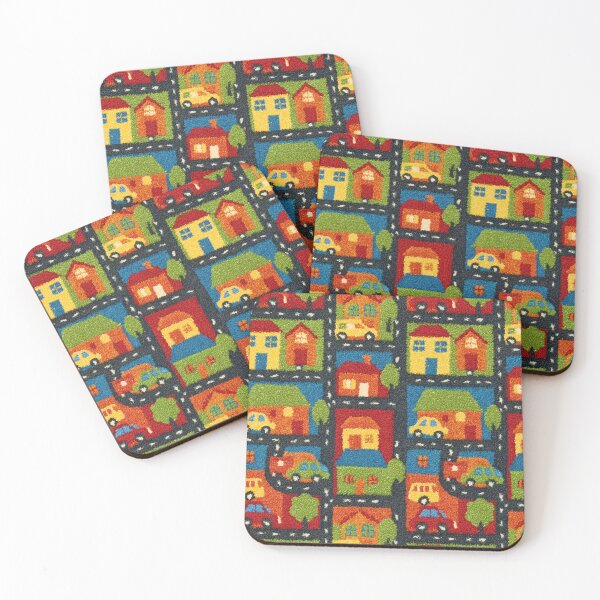 Item preview, Geometric Colorful Block Town Pattern designed and sold by Piotrek0001.