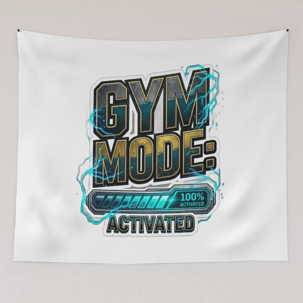 Item preview, Gym Mode Activated T-Shirt | Fitness Motivation | Workout Quote designed and sold by Clintora.