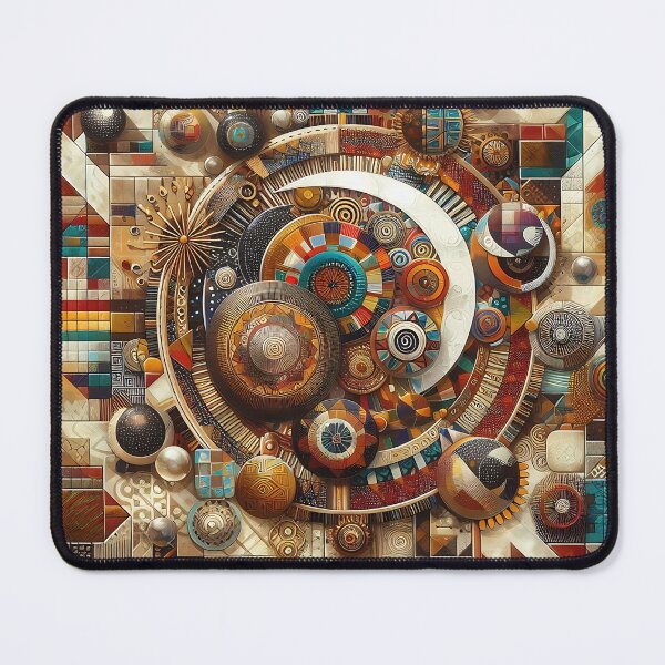 Item preview, Sacred Afro-Futurist Geometry and Bronze Cosmic Mandala designed and sold by Indoni.
