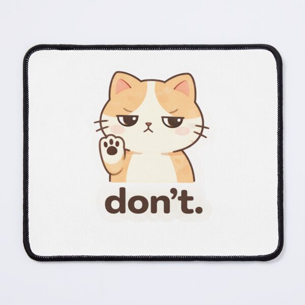 Item preview, Copy of ? Funny Judging Cat "Don't" Cute Kawaii Meme Sticker designed and sold by ZYNORAworld.