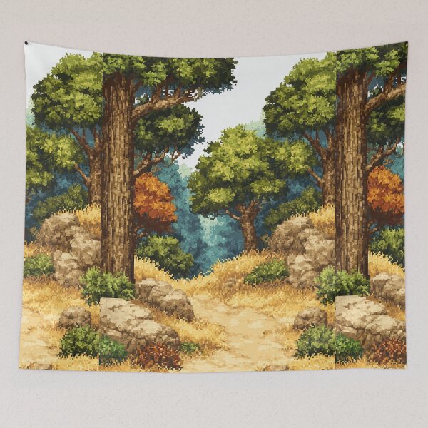 Item preview, Winding Forest Dirt Path Pixel Art designed and sold by Piotrek0001.