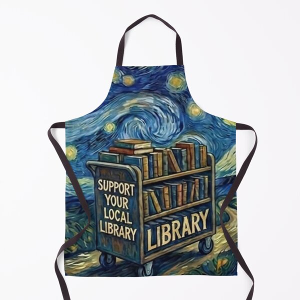 Item preview, Support Your Local Library Artistic Night Book Design Great Librarian Gift 003 designed and sold by sadedream.