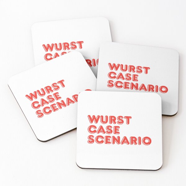 Item preview, Wurst Case Scenario Funny Sausage BBQ Pun designed and sold by Be-bored.