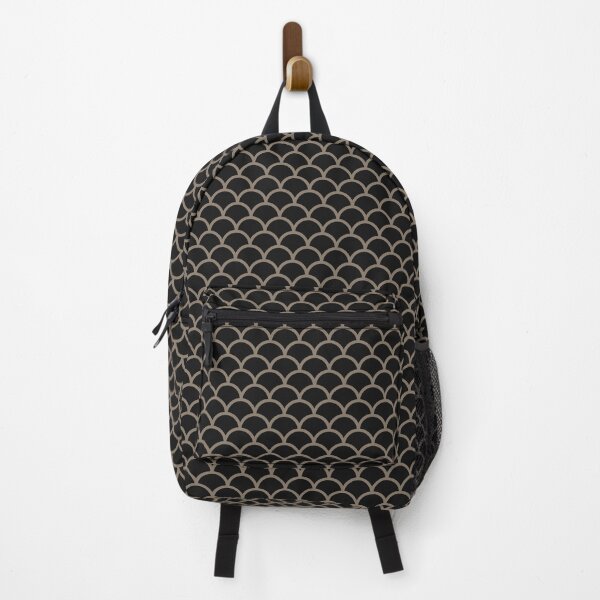 Item preview, Black And Taupe Scales Pattern designed and sold by pattern-archive.