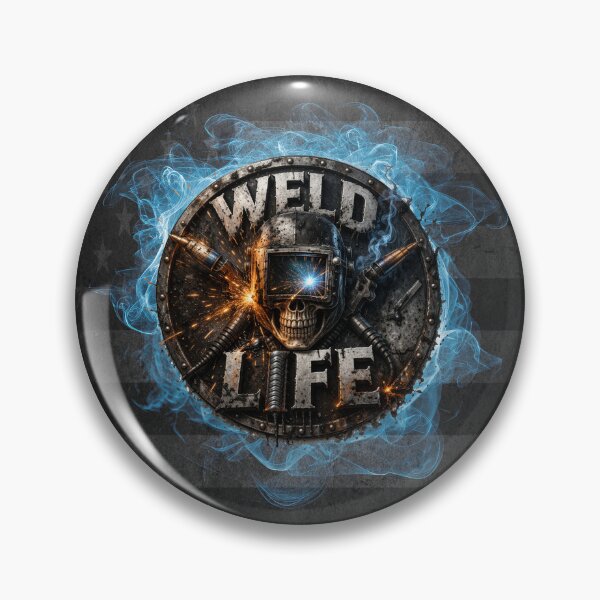Item preview, Welder Skull Welding Helmet Blue Collar Pride Design designed and sold by artistwill.