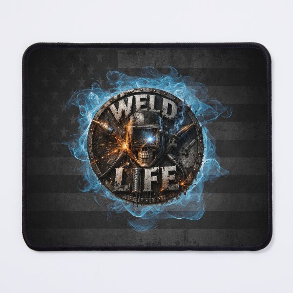 Item preview, Welder Skull Welding Helmet Blue Collar Pride Design designed and sold by artistwill.