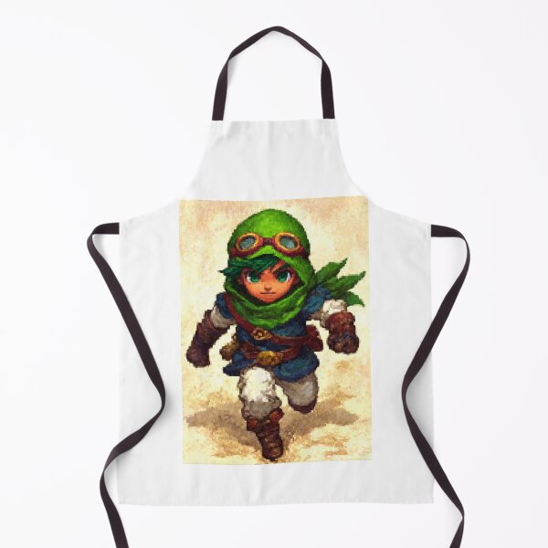 Item preview, Green Hooded Adventurer with Goggles Pixel Art designed and sold by Piotrek0001.