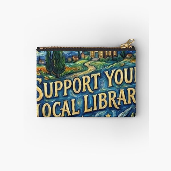 Item preview, Support Your Local Library Artistic Night Book Design Great Librarian Gift 004 designed and sold by sadedream.