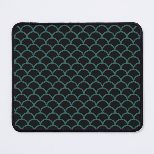 Item preview, Black And Teal Scales Pattern designed and sold by pattern-archive.