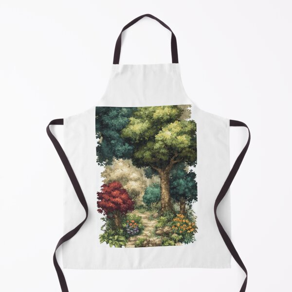 Item preview, Lush Green Forest Walkway Pixel Art designed and sold by Piotrek0001.