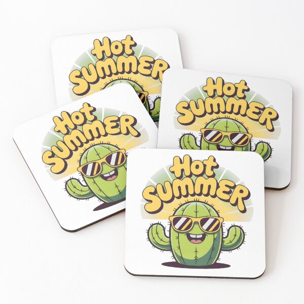 Item preview, Hot summer, funny cactus wearing glasses designed and sold by wizard-work.