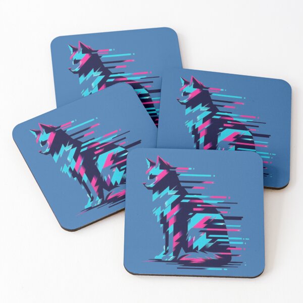 Item preview, Glitch Cat – Abstract Geometric Design  designed and sold by Dogandesighn.
