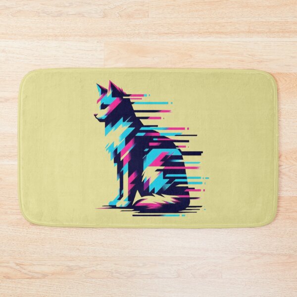 Item preview, Glitch Cat – Abstract Geometric Design  designed and sold by Dogandesighn.