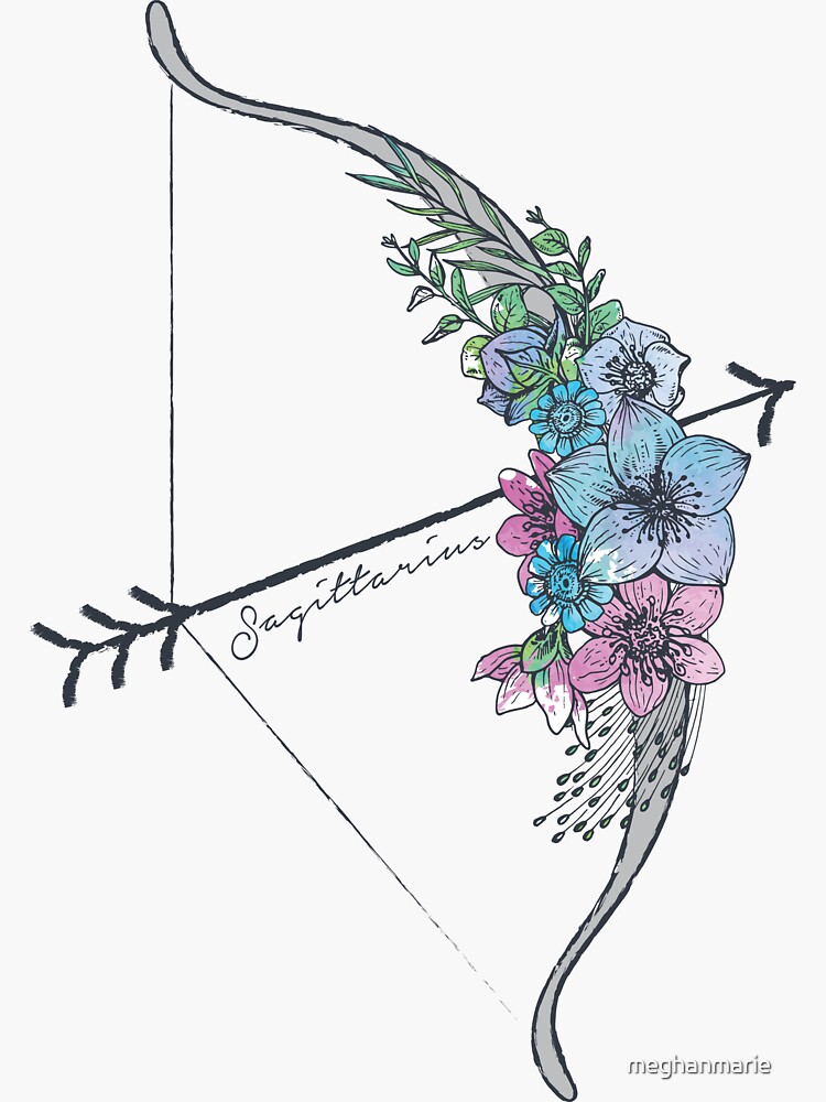 Thumbnail 3 of 3, Sticker, Sagittarius Arrow designed and sold by meghanmarie.