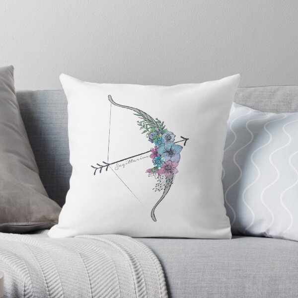Sagittarius Arrow Throw Pillow