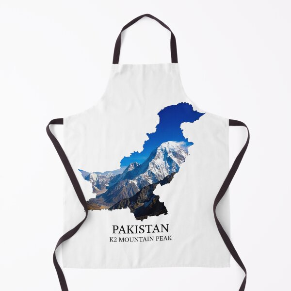Item preview, Pakistan Map Art - K2 Mountain Peak Wilderness Design designed and sold by AbulailArt.